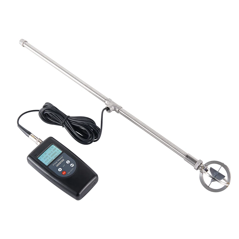 Портативный расходомер FM-100V5 цифровой воды 0 01-5 00 м/с открытый канал резервуар для