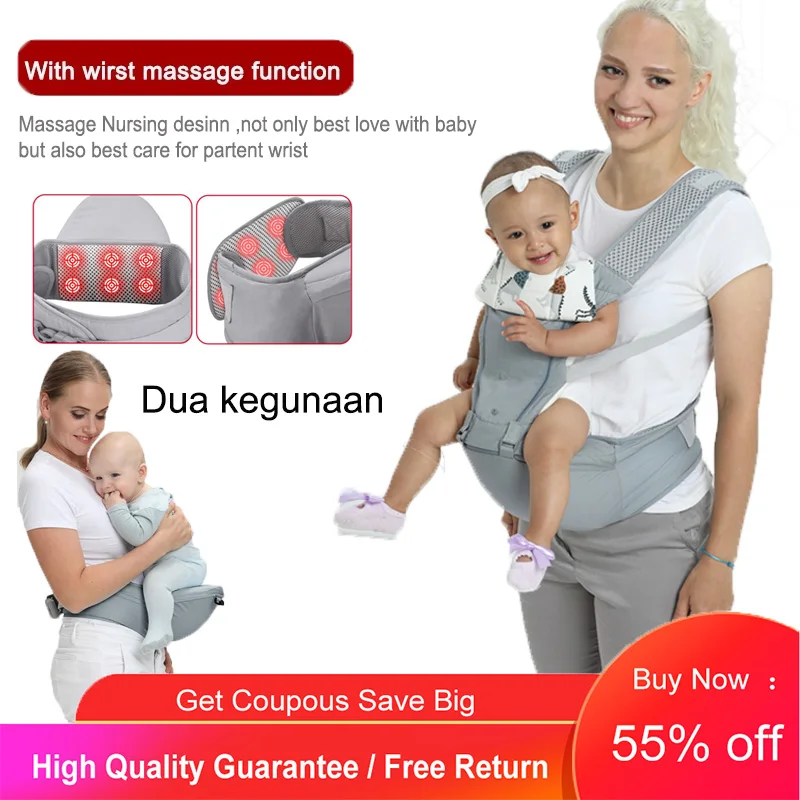 0-48 Months Ergonomic Baby Carrier Backpack With Hip Seat For Newborn Multi-function Infant Sling Wrap Waist Stool Baby Kangaroo