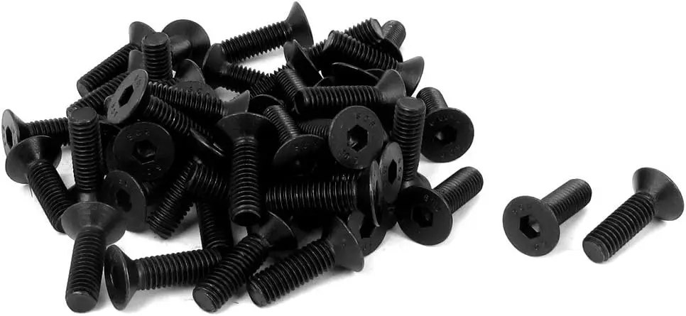 

Keszoox M6x20mm 10.9 Carbon Steel Countersunk Head Hex Socket Screw 50pcs