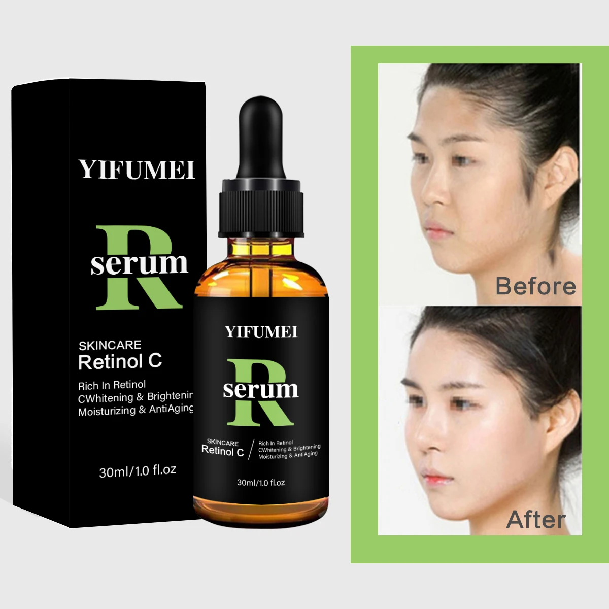 Фото Сыворотка для ухода за кожей с ретинолом C, против старения, морщин, удаления темных пятен, осветляющая, отбеливающая, увлажняющая, чистая сыворотка для ухода за лицом №2