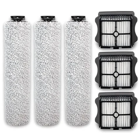 Kit di spazzola per rulli di ricambio e filtro compatibile per il pavimento tineco One S3 e IFLOOR 3 a asciutto a secco bagnato a cordone