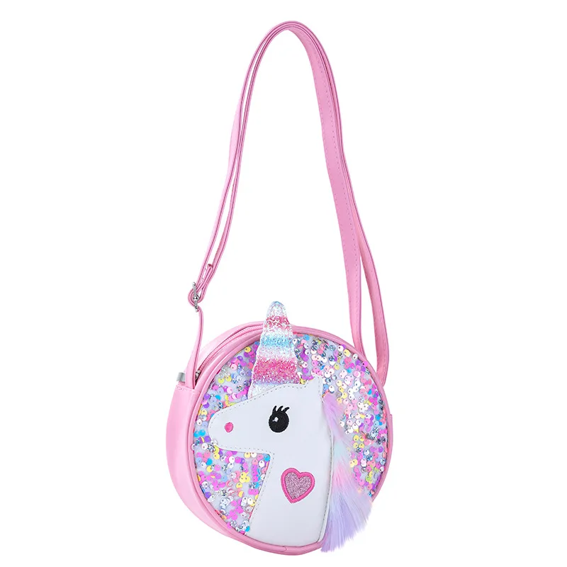 

Kids Rainbow Purses and Handbags Cartoon Unicorn Mini Crossbody Bags for Girl Sequin Coin Pouch Baby Clutch Purse Bag