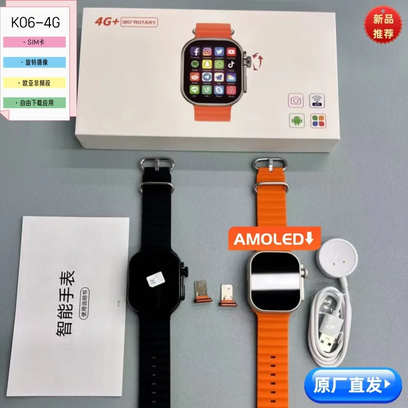 Смарт-часы Border new arrivalK06Smart PhoneSIMWatch Android4Gorating CameraAMOLEDBluetooth Factory