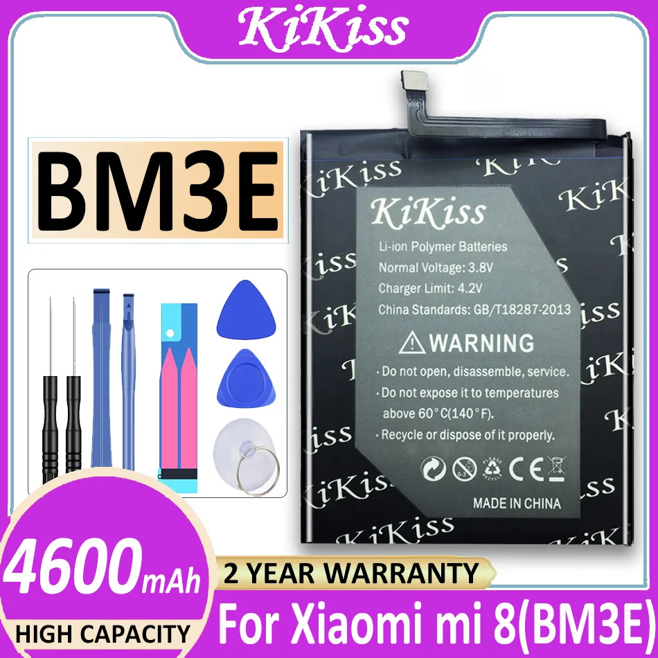 

Original KiKiss Battery BM3E BN32 4600mAh for Xiaomi Mi8 M8/Xiao Mi 8 / Mi 8 Umi Mobile Phone Bateria + Tracking Number