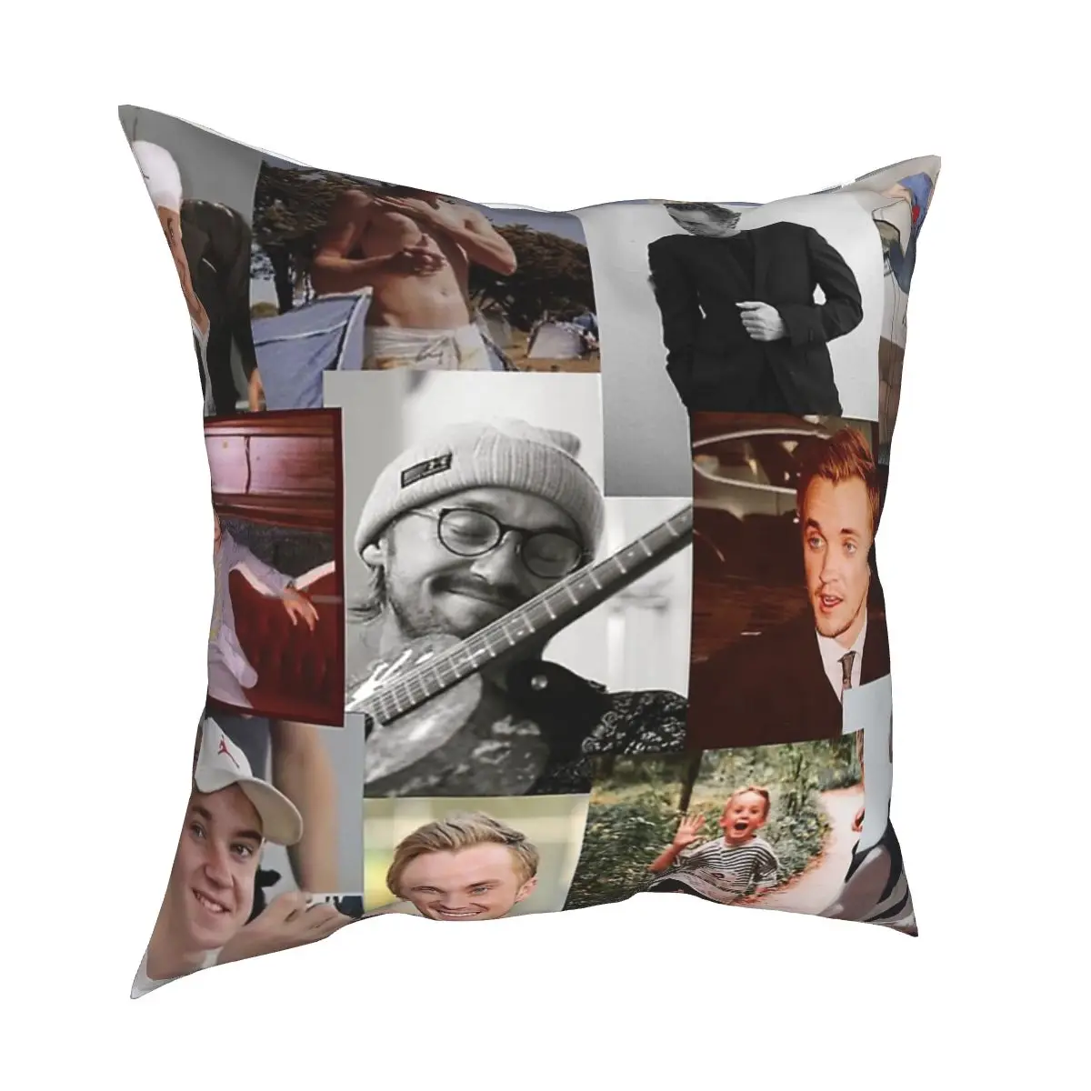 

Tom Felton Collage 1 Pillowcase Soft Cushion Cover Gift Pillow Case Cover for Home Double-sided Printed