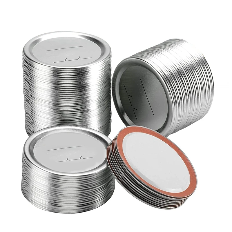 

98 Count 70mm Regular Mouth Canning Lids for Ball and Kerr Canning Lids - Split-Type Metal Mason Jar Lids for Canning