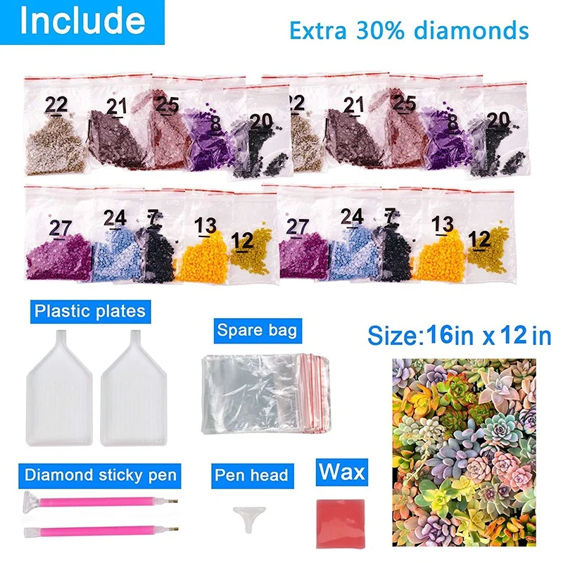Алмазная роспись сочных наборов Diamond Painting Flower идеально подходящих для украшения