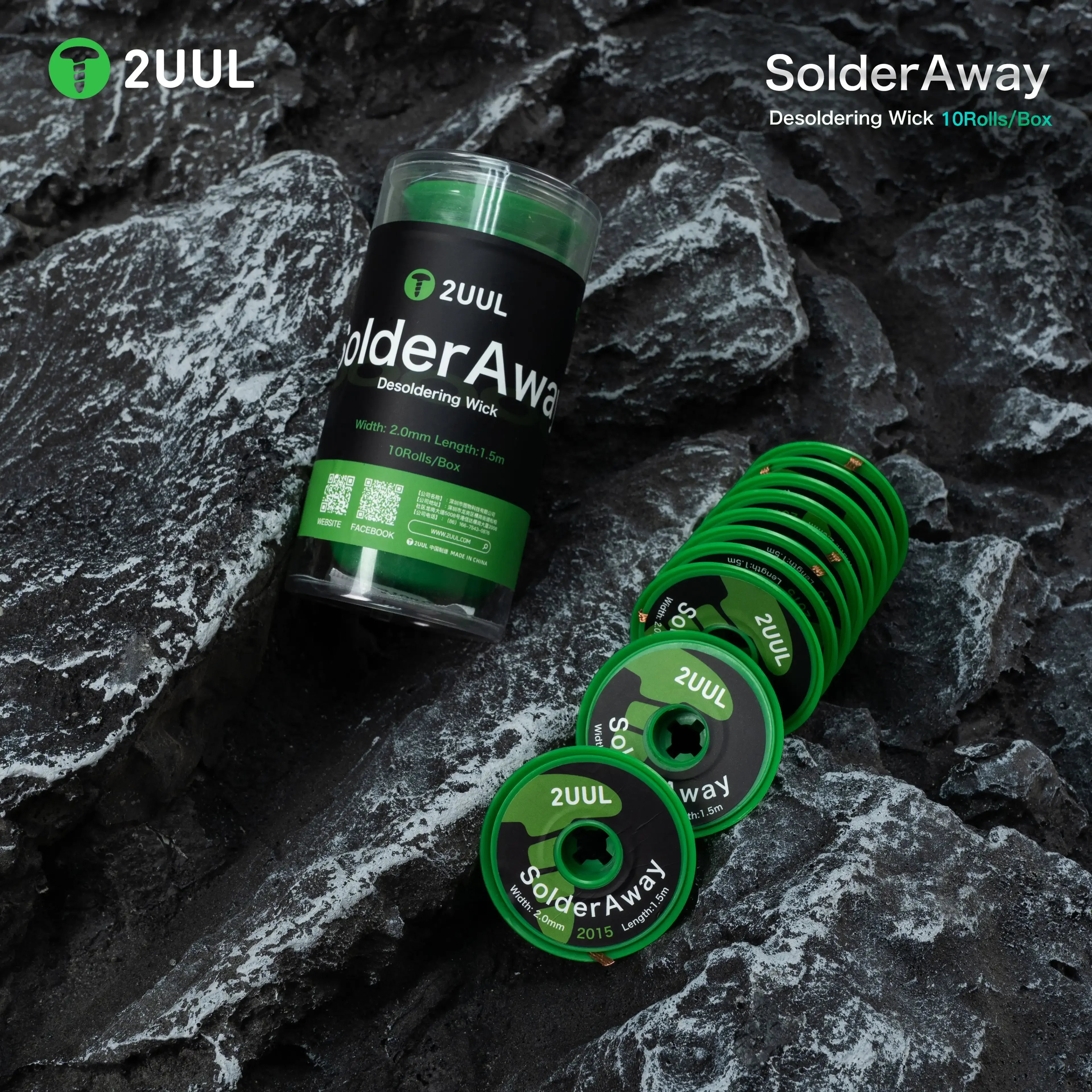 2uul 10 Фитилей Для Удаления Флюса Ремонта Печатных Плат