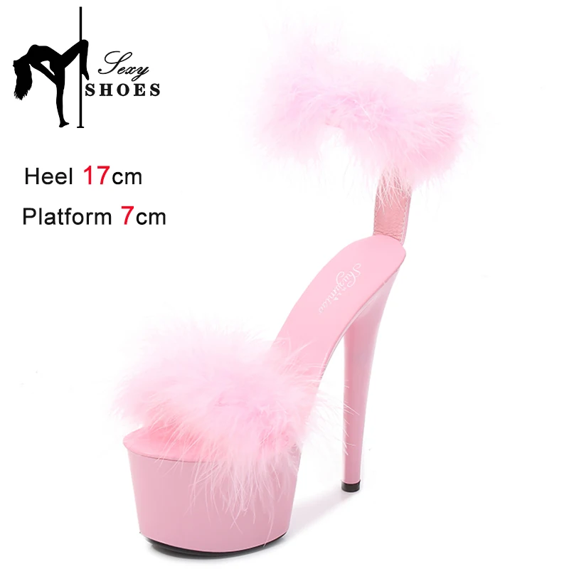 Женские вечерние туфли на каблуке-шпильке 17 см привлекательные изысканные с