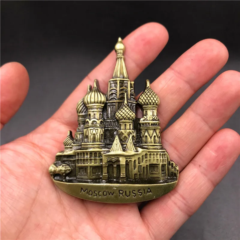 Металлический магнит на холодильник 3D стерео США Египет Австрия Испания Дубай