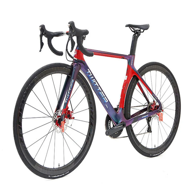 

TWITTER заводская цена велосипед 700C carbon aero T800 C тормоз дорожный велосипед для мужчин с R7000 22 скорости карбоновый гоночный мотоцикл fiber bike