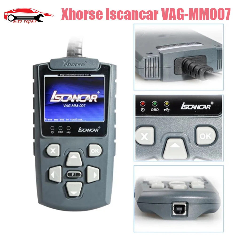 Xhorse Iscancar VA-G MM007 поддержка офлайн обновления для V-W/Au-di/Sko-da/Sea-t и инструмент для коррекции пробега и диагностики и обслуживания