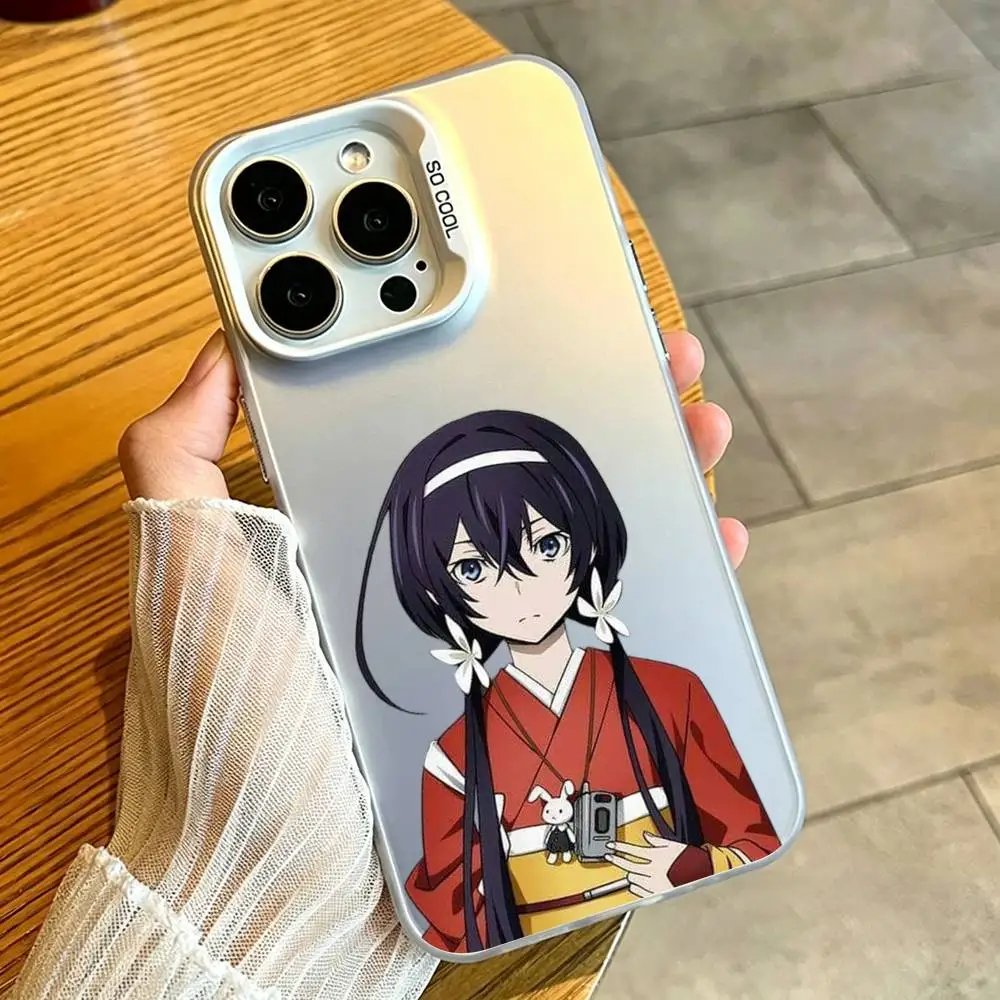 Чехол для телефона Bungo Stray Dogs Kyoka Izumi для iPhone 17, 16, 15, 14, 13, 12, 11 Plus, Pro Max, XS, серебристого цвета. (art.: 3920dce525d62) - 3920dce525d62
