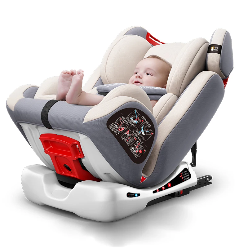 Child Car Safety Seat Reclining Car Portable Seat 0-12 Years Old can Adjustable Two-way Installation Booster Seat