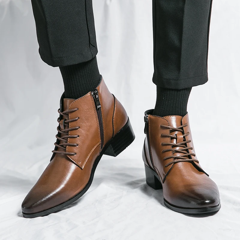 Роскошные мужские кожаные туфли из натуральной кожи минималистичные модные