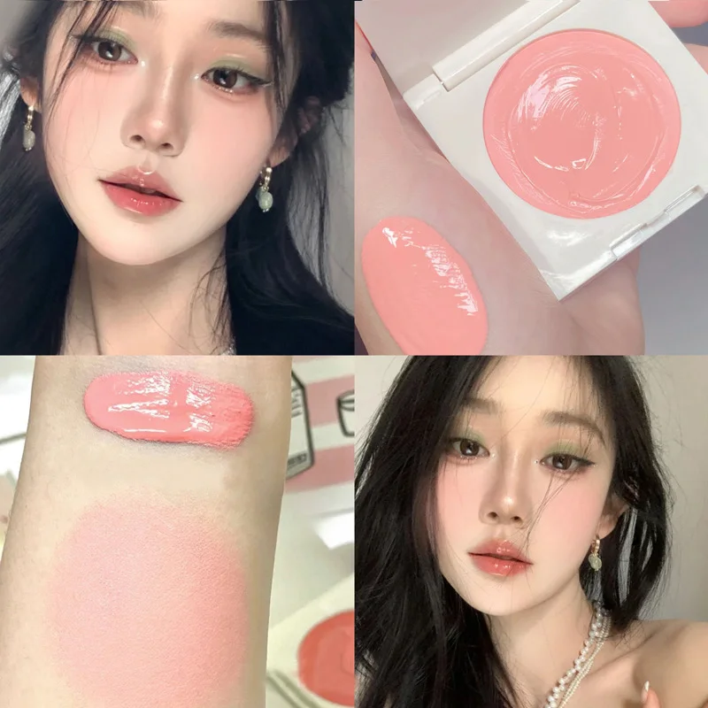 

4 Colors Waterproof Cheek Blush Last Natural Brighten Face Soft Matte Cheek Rouge Multi-purpose Eyes Lips Makeup Blush Cosmetics