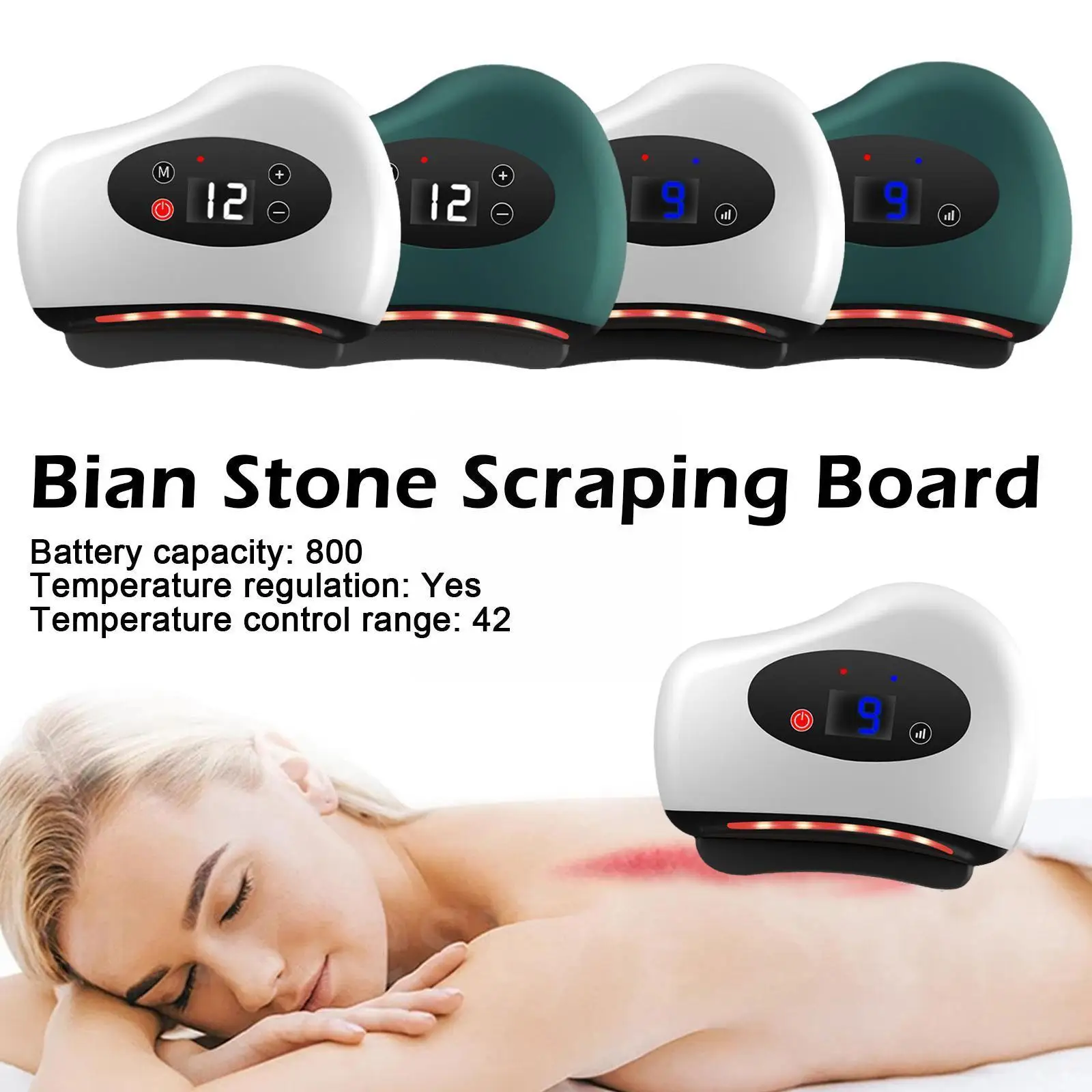 

Electric Scraping Board Stone Gua Sha Scraper Hot Compress Facial Lifting Relaxation Device Massage Vibration C9B7