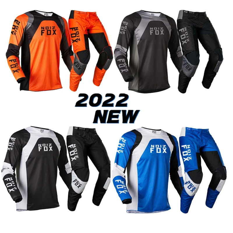 

2022 Motocross Racing Noiz Fox 180/360 Oktiv Revn Gear Set Mach Jersey Pants Mens Mountain Bicycle Offroad Kits Motorbike Suit