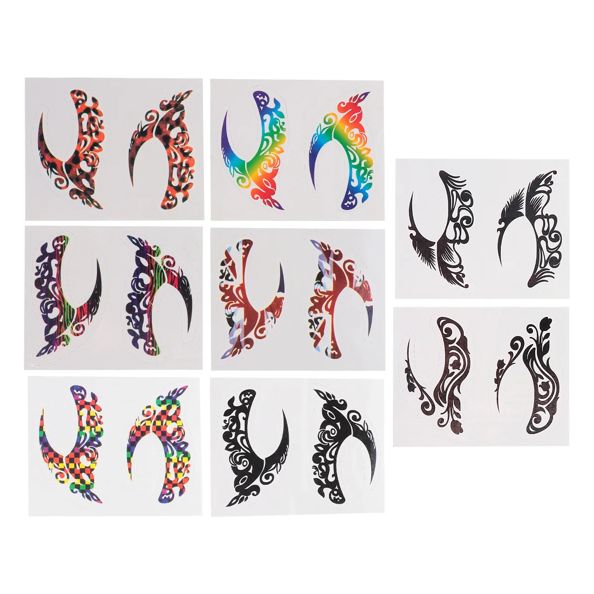 

8 Pairs Temporary Tattoos Stickers Eyeshadow Eyeliner Tattoos Sticker