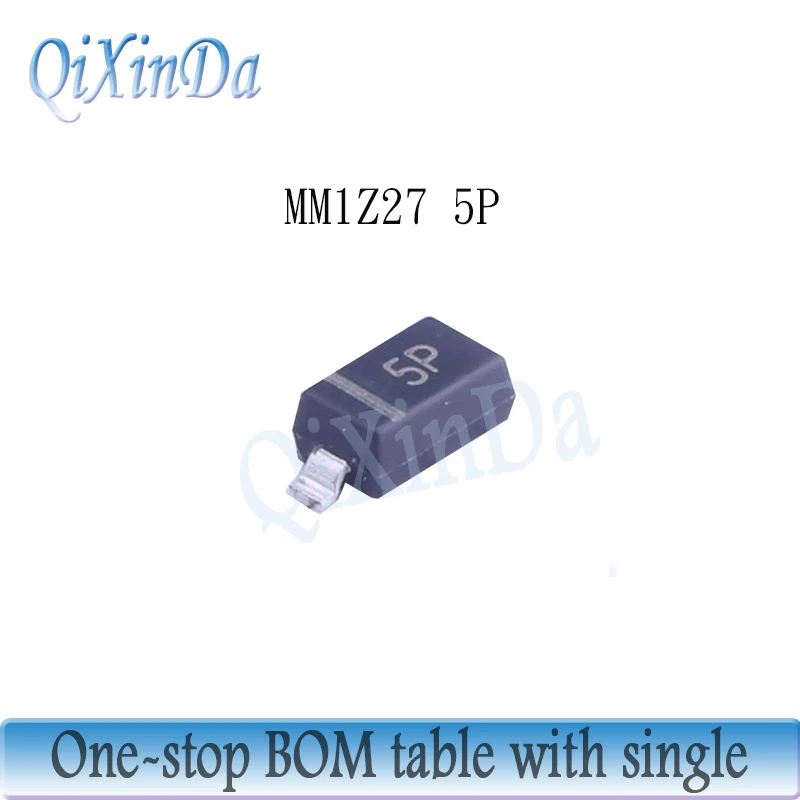 100PCS 0,5 W diodo Zener MM1Z2V0-MM1Z56 MM1Z16 MM1Z18 MM1Z20 MM1Z24 MM1Z27 MM1Z30 MM1Z39 MM1Z47 MM1Z51 MM1Z11 MM1Z13 SOD-123