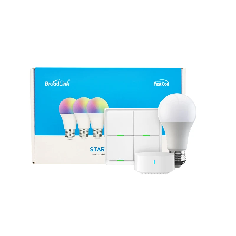 BroadLink SKE27 BLE Mesh Умный домашний светильник RGB лампы умный стартовый комплект с Yandex