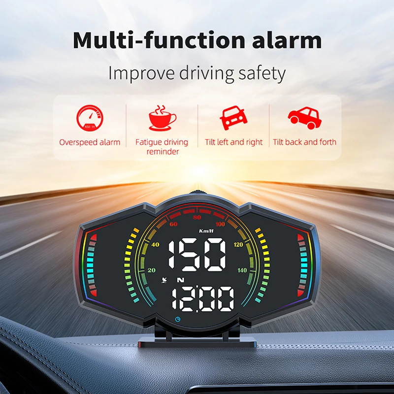 Автомобильный HUD GPS проекционный дисплей спидометр высотомер измеритель уклона