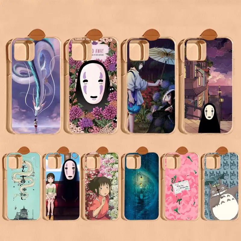 

Cartoon Studio Ghibli Spirited Away Phone Case For iPhone 14 11 12 13 Mini Pro XS Max Cover 6 7 8 Plus X XR SE 2020 Funda Shell