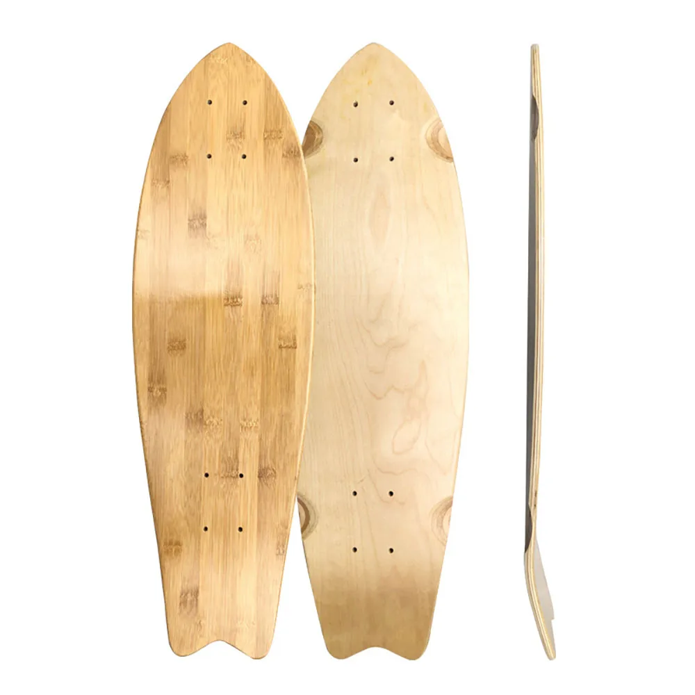 28 inch Surf Skate Deck Long Board Blank Deck Cruiser Skateboard Deck 7-Tier Maple DIY Skate Board Deck Parts Supply