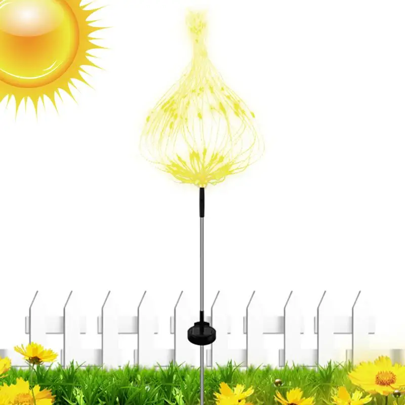

Солнечные садовые светильники, 120 светодиодов, одуванчики, тройной режим освещения, водонепроницаемый Солнечный садовый ландшафт, освещение для газона, заднего двора