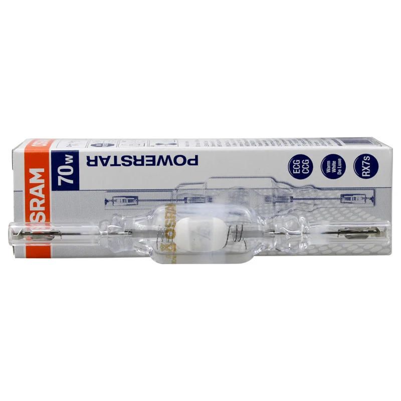 Osram HQI-TS 70 Вт/150 Вт Кварцевая двухсторонняя металлогалогенная лампа RX7S