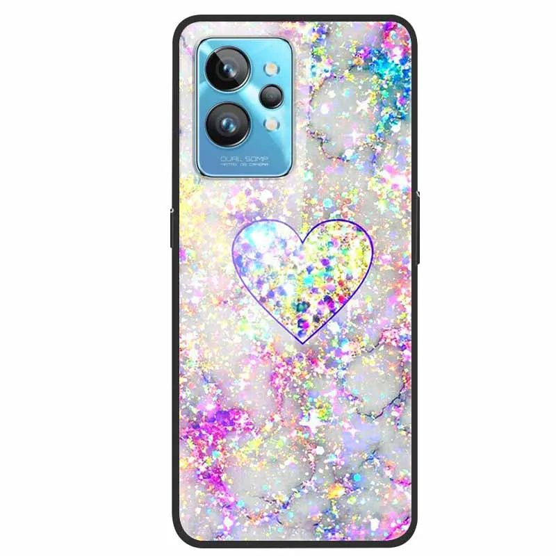 Для Realme GT2 Pro Чехол из закаленного стекла Задняя крышка Жесткий чехол для OPPO RMX3301