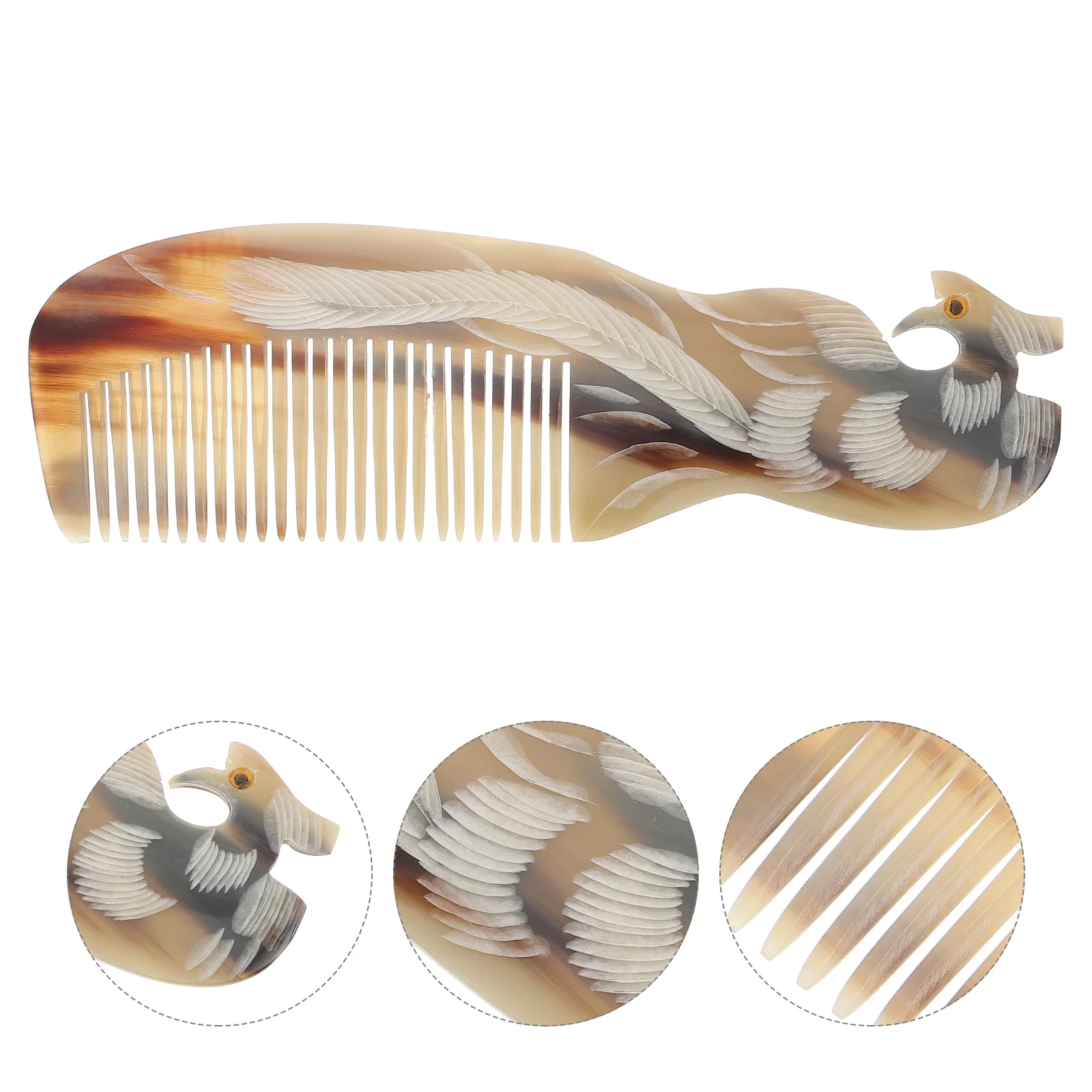 

Comb Horn Hair Beard Combs Oxtoothpocket Fine Bone Women Natural Wide Static Anti Sided Double Mini Men Curly Giftshairdressing
