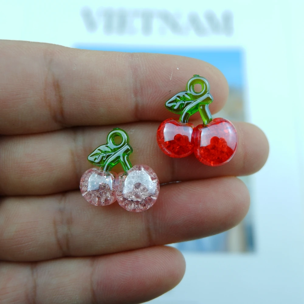 Подвески в виде вишни для изготовления ювелирных изделий аксессуары