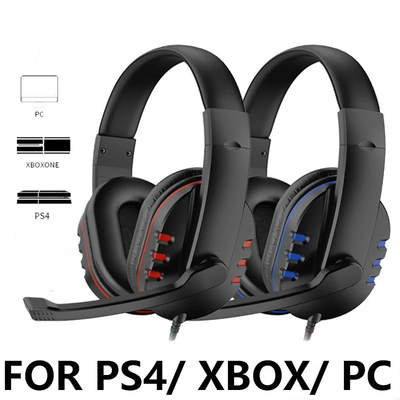 

Gaming Headset 3.5mm Wired Over-Head Gamer Headphone With Microphone Volume Control Gamer Earphone Headset For Xbox PS4 PC