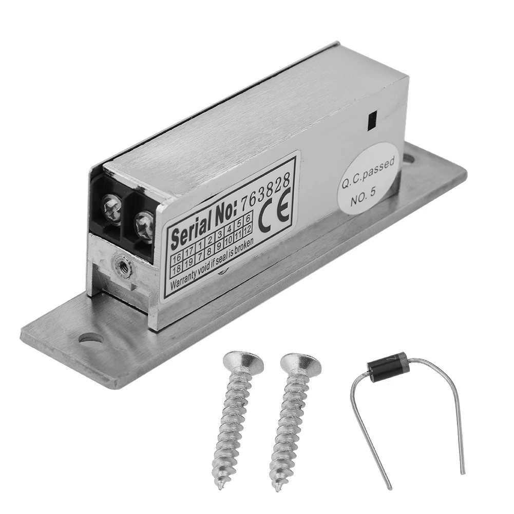 

Adjustable Narrow-Type Electric Strike Door Lock Double Unlock Mode Access Control Lock Adjustable European Style Cathode Lock