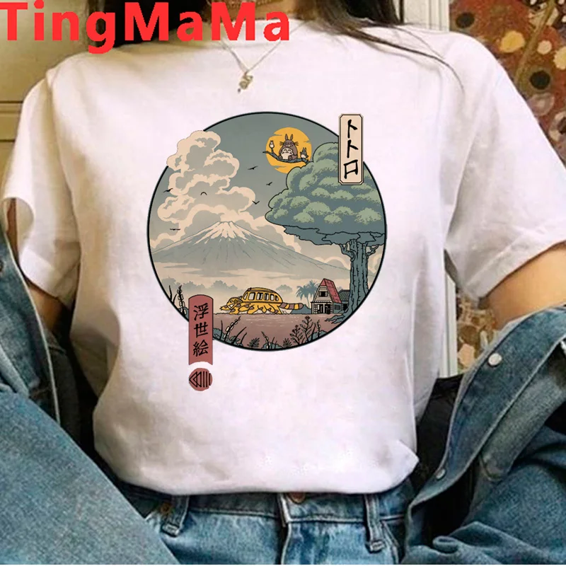 

Футболка женская с рисунком Тоторо и животных, y2k