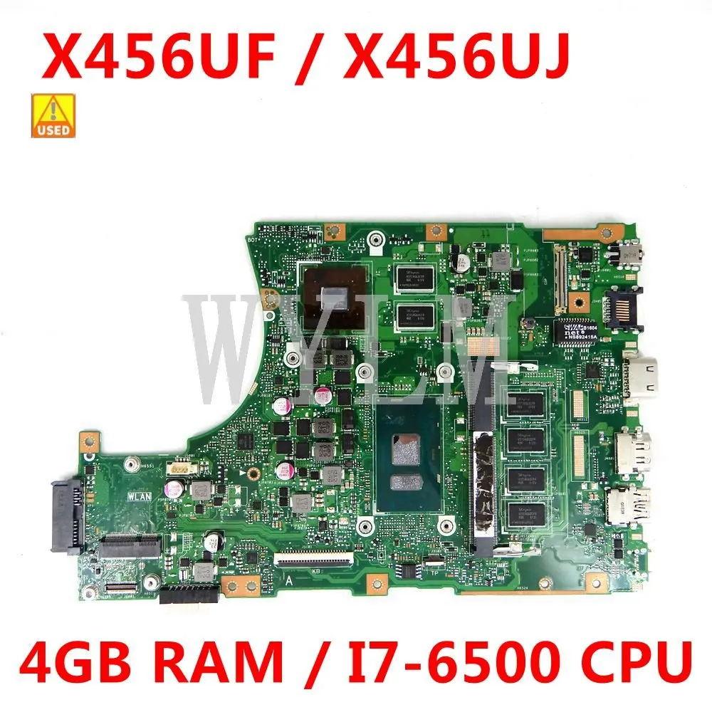 

Бывшая в употреблении материнская плата X456UF 4GB RAM I7-6500CPU 930M/2G Материнская плата ASUS X456UF X456UJ X456U, материнская плата для ноутбука X456UJ, тест матери...