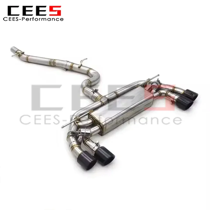 Cees Catback выхлопная система для VW GOLF MK7 7R/7 5R 2 0T 2012-2019 SS304 клапан из нержавеющей стали