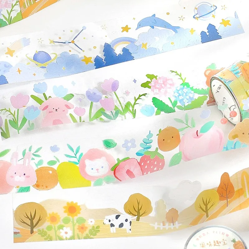 Фото Клейкая лента васи Kawaii, для рукоделия, скрапбукинга, украшения телефона №1