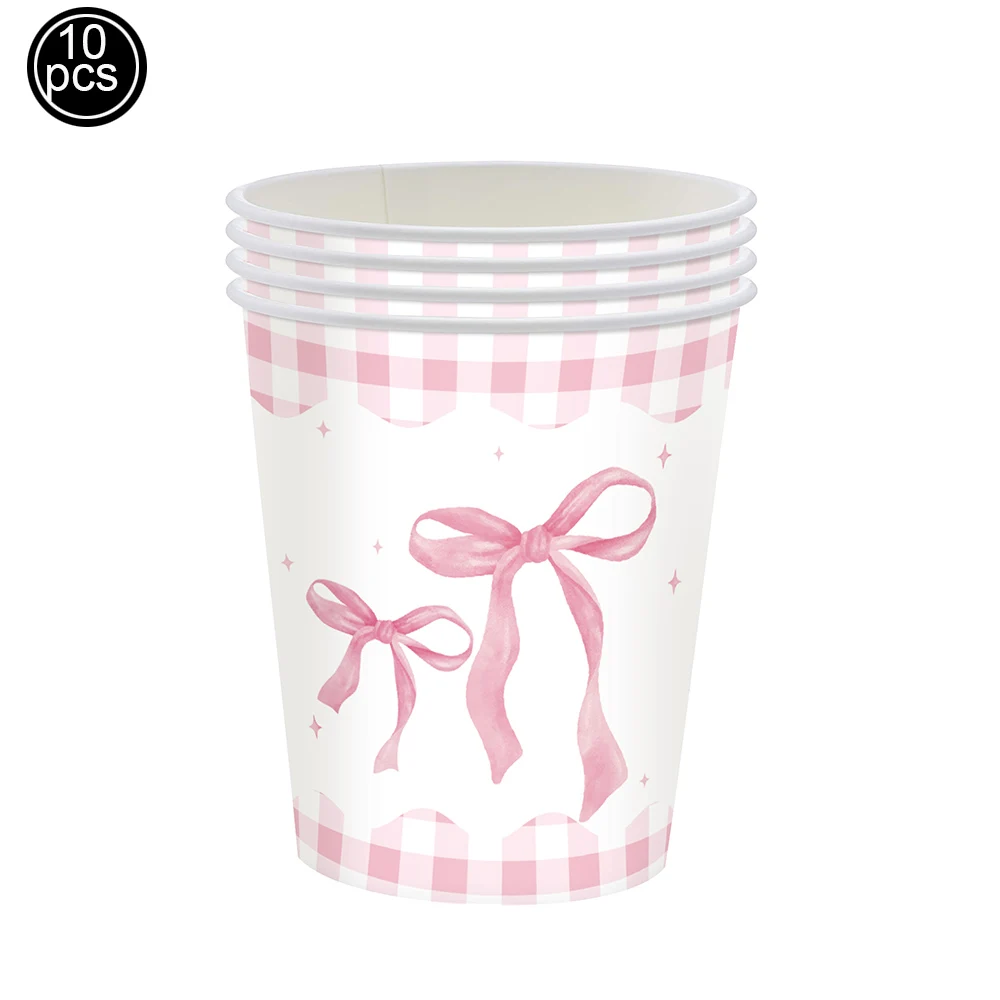 

Одноразовая посуда для дня рождения розового цвета