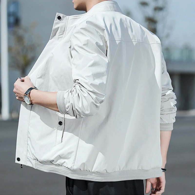 Новинка 2024 весенне-осенняя верхняя одежда мужская куртка в Корейском стиле