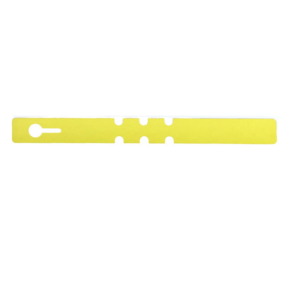 

100pcs Reusable Prompt Card PVC Ring Set Durable Flower Hang Tag Gardening Label Signage Tree Ornament Plant Markers Solid Color