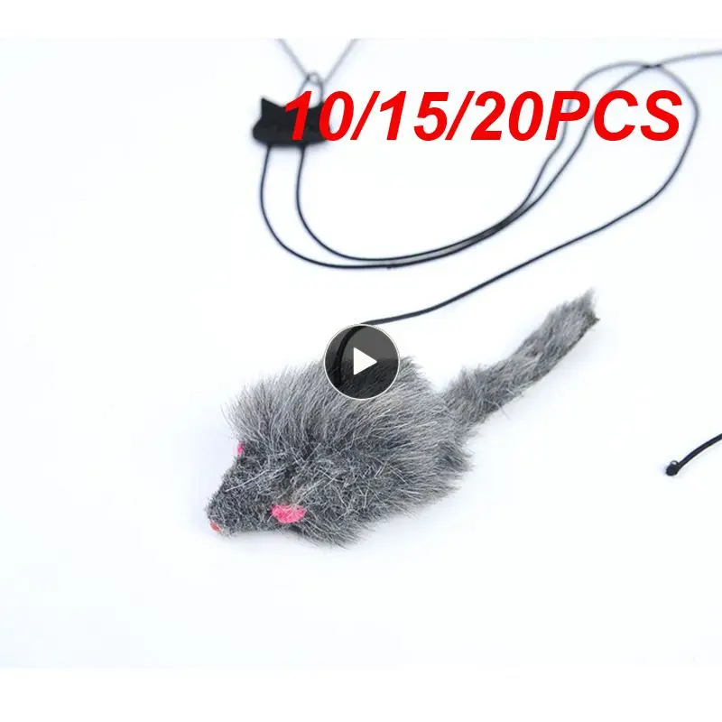 

20PCS Cat Toys Self-excited Hanging Door Retractable Funny Cat Scratch Rope Mouse Interactive Toy Cat Stick Pet Cat Supplies