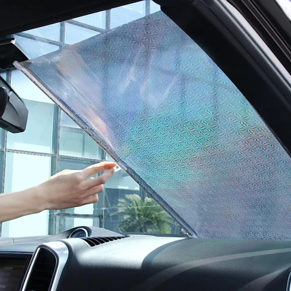 

1Pc Retractable Car Side Window Sunshades Blind Protection Window Film Rear Sunshade Auto Sun Shade Visor Roller Car Curtain