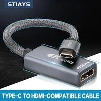 stiays usb type c hdmi compatible cable 4k60hz hd adapter cord for hdtv graphics card gaming play pc computer monitor projector