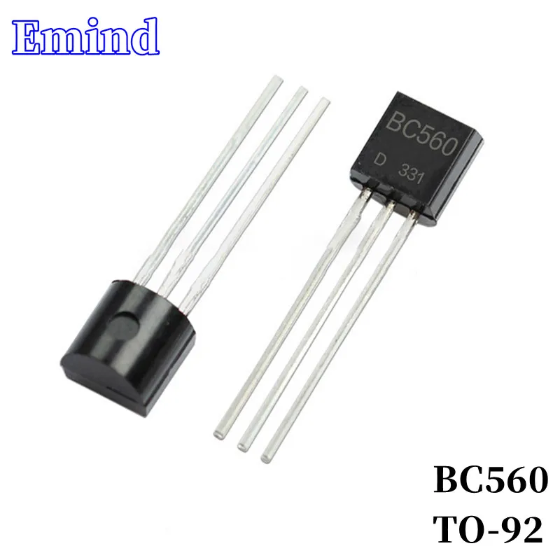 

300/500/1000/2000/3000Pcs BC560 DIP Transistor TO-92 PNP Type 45V/100mA Bipolar Amplifier Transistor