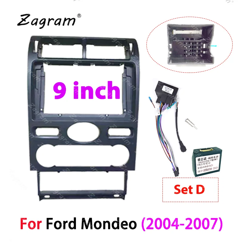 9-дюймовый 2 Din Автомобильный Кабель Canbus для Ford Mondeo 3 2004-2007 панель Cd Dvd плеер аудио