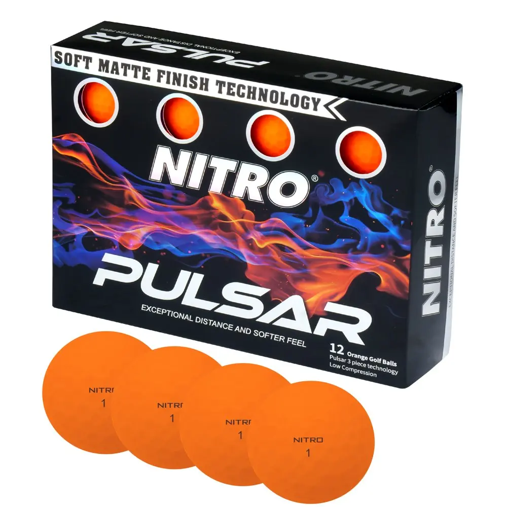 

Pulsar Golf Balls, Orange, 12 Pack