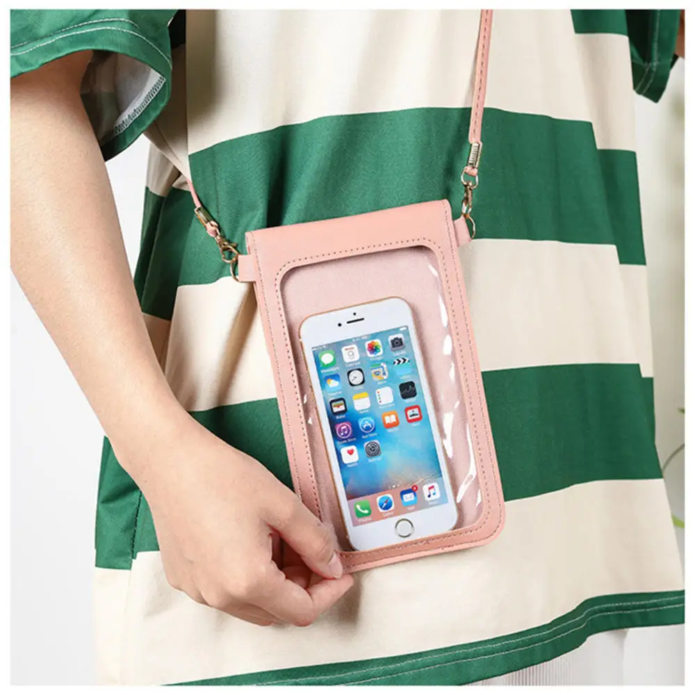 

Mobile Phone Bag For Women Simple Printed Small Wallet Coin Purse Card Holder Bag Thin Fashion Mini Crossbody Bag Cell Phone Bag