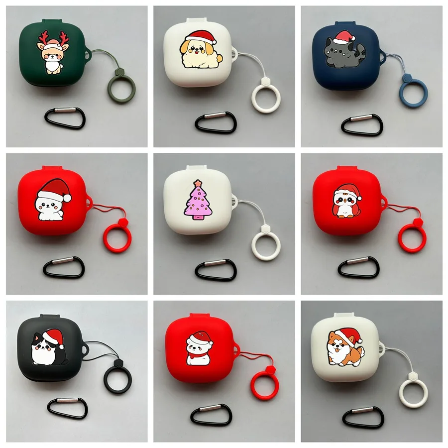 Силиконовый чехол для наушников JBL Wave 300/W300TWS с мультяшными собаками